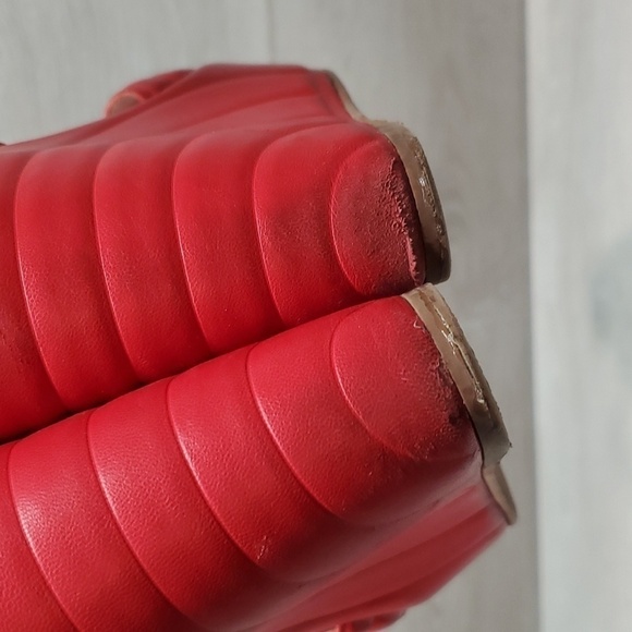 Fendi Womens Leather Wedge Sandals shoes sz 39/8 - Picture 10 of 14